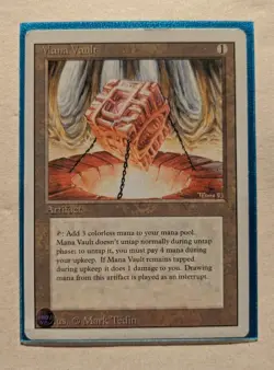 Mana Vault Revised 1994 Rare Artifact Magic The Gathering Mtg LP VF/NM - Image 1