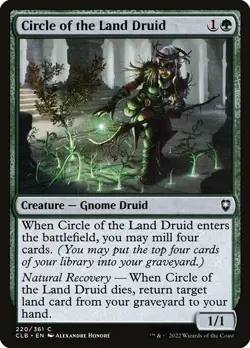 (3x FOIL) CIRCLE OF THE LAND DRUID - Baldur's Gate - MTG Magic Card - Image 1