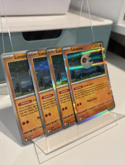Lunatone 074/132 - Pokemon TCG Mega Evolution - 4x Holo Playset - Image 2
