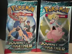 2X Pokemon TCG Journey Together Booster Packs - Brand New, Unweighed, Lot - Image 1