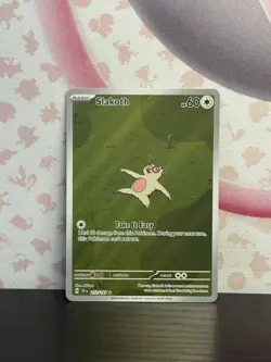 Pokemon TCG Slakoth 212/191 Sv08: Surging Sparks Full Art Holo Nintendo 2024 NM - Image 1