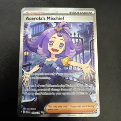 Acerola's Mischief 165/132 Me01: Mega Evolution Ultra Rare Holo Pokemon TCG NM - Image 1