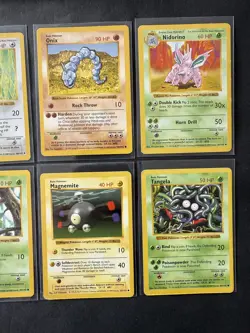 x 8 Pokemon Cards: Shadowless Base Set Cards Non-Holo Bundle Joblot 1999 WOTC - Image 3