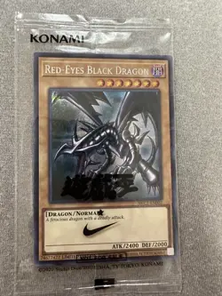 NIKE YuGiOh! Promo Red-Eyes Black Dragon 2025 Exclusive Card Yu-Gi-OH! - Image 1