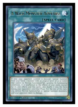 Yugioh A Wild Monster Appears! LED7-EN052 Rare Legendary Duelists: Rage of Ra LP - Image 1