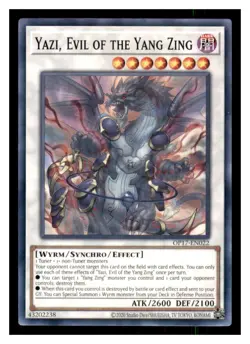 Yugioh Yazi, Evil of the Yang Zing OP17-EN022 OTS Tournament Pack 17 LP - Image 1