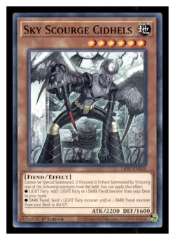 Yugioh Sky Scourge Cidhels LIOV-EN025 Lightning Overdrive LP - Image 1