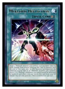 Yugioh Meklord Deflection LED7-EN021 Rare Legendary Duelists: Rage of Ra LP - Image 1