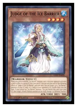Yugioh Judge of the Ice Barrier LIOV-EN020 Lightning Overdrive LP - Image 1