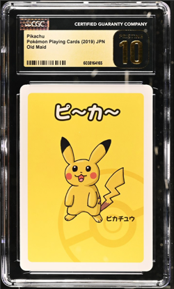 CGC 10 Pristine Pikachu Old Maid Playing Cards 2019 Japanese Pokemon Card - Image 1