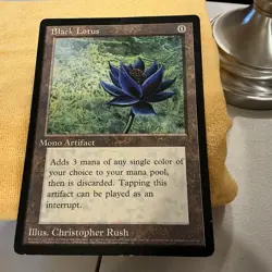 MTG - Black Lotus Oversize 6x9 Scrye Magazine Promo Card 1996 - VG - Image 2
