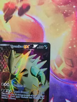 Tyranitar EX - 91/98 - Pokemon Ancient Origins XY Full Art Ultra Rare Card MP - Image 4