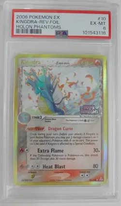 PSA 6.0 EX Holon Phantoms Kingdra Delta Species Reverse Holo Foil Pokemon Card! - Image 1