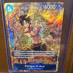 Portgas D Ace (OP08-052) Parallel Two Legends ONE PIECE Card (English) R NM - Image 1