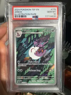 Pokemon TCG Arbok Holo Illustration Rare Card 176/162 PSA 10 - Image 1
