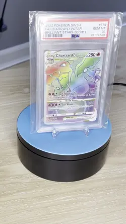 Pokemon Brilliant Stars Charizard VSTAR Rainbow Secret Rare Card 174/172 PSA 10 - Image 2