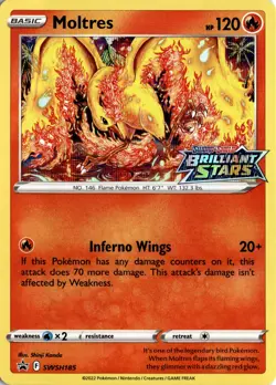 Moltres Promo SWSH: Sword & Shield Promo Cards SWSH185 NM - Image 1