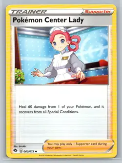 Pokemon Center Lady #60/73 Champion's Path Uncommon - Pokemon Cards G28 - Image 1
