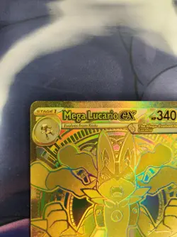 Mega Lucario EX Gold Rare Pokemon Card 188/132 Me01 Mega Evolution 2025 Nintendo - Image 2