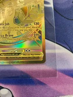 Mega Lucario EX Gold Rare Pokemon Card 188/132 Me01 Mega Evolution 2025 Nintendo - Image 4