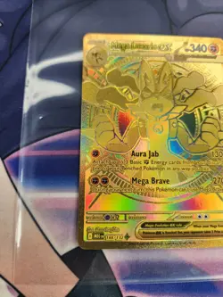 Mega Lucario EX Gold Rare Pokemon Card 188/132 Me01 Mega Evolution 2025 Nintendo - Image 5