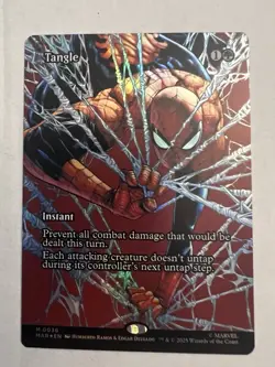 Magic The Gathering MTG Spider-man foil card TANGLE M 0038 - Image 1