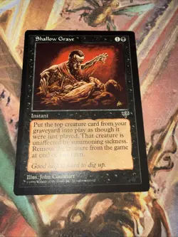 Shallow Grave - MTG Mirage Rare NM (Reserved List) - Image 1