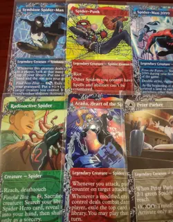 SPIDER-MAN Web-Slinger Borderless Set of 10 ~mtg GWEN STACY Peter Parker Miles - Image 2