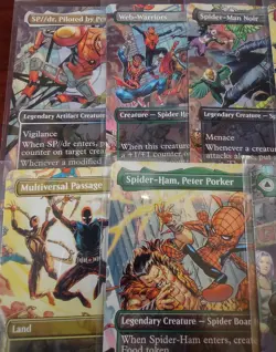 SPIDER-MAN Scene Borderless Set of 9 ~mtg GWEN STACY Multiverse Passage MILES - Image 2