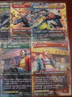 SPIDER-MAN Scene Borderless Set of 9 ~mtg GWEN STACY Multiverse Passage MILES - Image 3