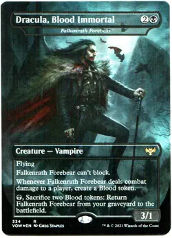 DRACULA, BLOOD IMMORTAL - FALKENRATH FOREBEAR 334 MAGIC: THE GATHERING INNISTRAD - Image 1