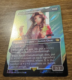 Aerith Gainsborough (Borderless) (Surge Foil) Final Fantasy Foil - Image 2