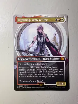 Lightning, Army of One (0320) (Borderless) Final Fantasy Regular - Image 1