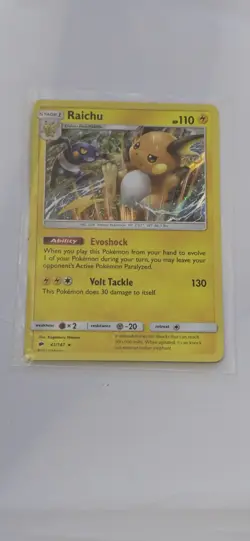 Raichu 41/147 S&M: Burning Shadows Holo Pokemon NM - Image 1