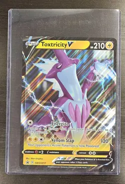 Pokemon TCG - Toxtricity V SWSH017 Sword & Shield Jumbo Foil Promo NM TK - Image 1