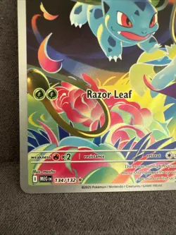 Pokemon TCG Mega Evolution Ivysaur 134/132 Special Illustration Rare English - Image 4
