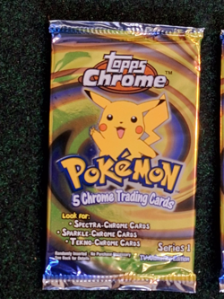 3 packs !!!!! Sealed 2000 Pokemon Topps Chrome (Series 1) Booster Pack - Image 3