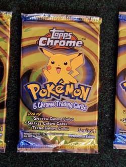 3 packs !!!!! Sealed 2000 Pokemon Topps Chrome (Series 1) Booster Pack - Image 4
