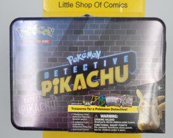 Pokemon Detective Pikachu Collector Treasure Chest Lunch Box Tin Sealed TCG - Image 1