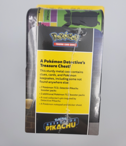 Pokemon Detective Pikachu Collector Treasure Chest Lunch Box Tin Sealed TCG - Image 2