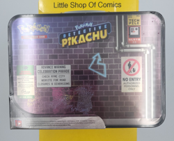 Pokemon Detective Pikachu Collector Treasure Chest Lunch Box Tin Sealed TCG - Image 3