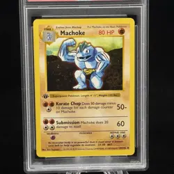 Machoke #34 1st Edition Base Set 1999 Pokemon Game PSA 9 💪🏼 - Image 2