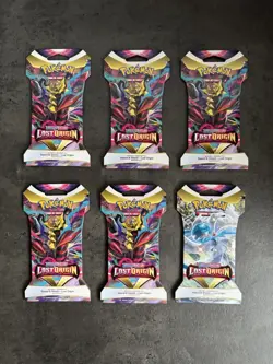 Pokemon TCG: Sword & Shield Lost Origin Sleeved Booster Packs x6 - Image 1