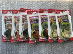 Destined Rivals Single Pack Blister Eevee 200 + Zarude 199 SV10 Pokemon Lot of 7 - Image 1