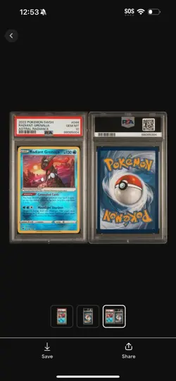 PSA 10 Radiant Greninja 2022 Pokemon Sword & Shield Astral Radiance #46 PSA 10 - Image 3