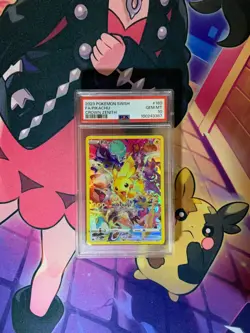 2023 POKEMON SWORD & SHIELD CROWN ZENITH #160 FULL ART/PIKACHU PSA 10 - Image 1