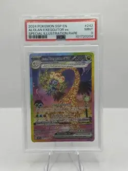 2024 Pokemon SSP EN Special Illustration Rare 242/191 Alolan Exeggutor ex PSA 9 - Image 1