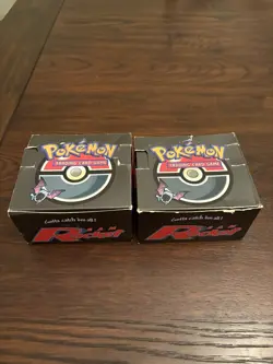 Pokemon Vintage Team Rocket Unlimited (EMPTY) Booster Box (2) damaged - Image 1