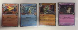 Pokemon Destined Rivals Stamped Pre-Release 034 049 087 096 Promo Set DRI - Image 1