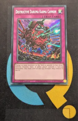 RA04-EN103 Destructive Daruma Karma Cannon Secret Rare 1st Ed YuGiOh - Image 1